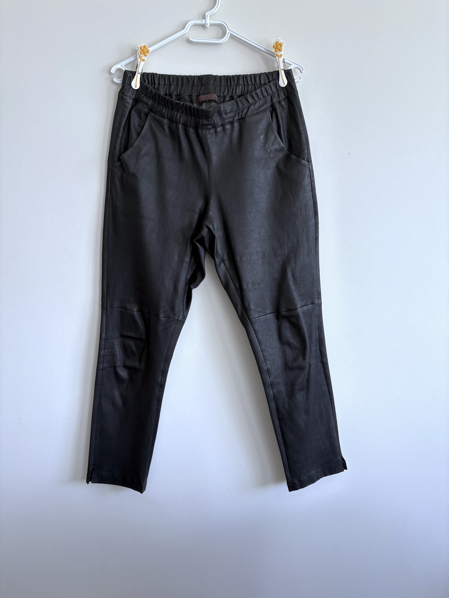 Calça de couro premium DNA – 100% couro legítimo – Ajuste elástico – Tamanho 38/40 – photo 6